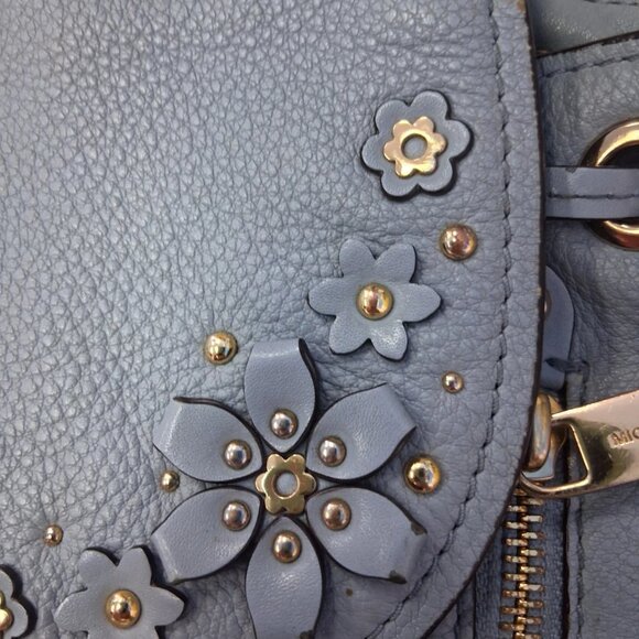 Michael Kors Leather Blue Flower Backpack Messenger Handbag main image 7